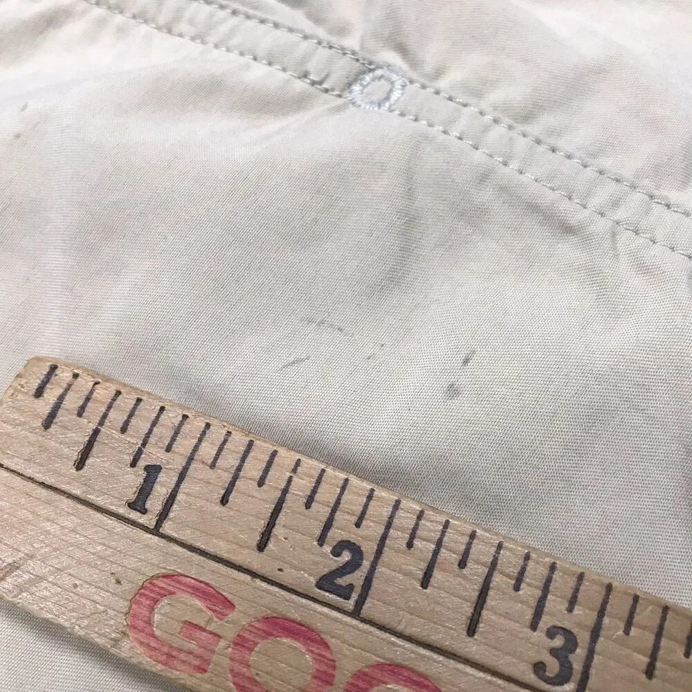 PATAGONIA Gi II Shorts Men L 32W Tan Belted Outdoor Hiking Lightweight